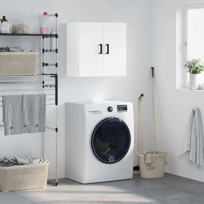 Produktbild von [Home] Wandschrank Weiß 60x31x60 cm Holzwerkstoff , Neue Mode 2024 im häuslichen Leben