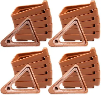 Produktbild von Famanu Terracotta Blumentopfuntersetzer - Set von 24, unsichtbare Blumentopfstützen