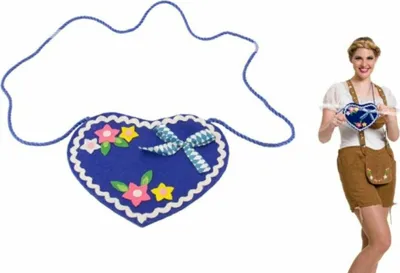 Produktbild von HAAC Tasche in Herzform Bayern für Feste Fasching Karneval  21 cm