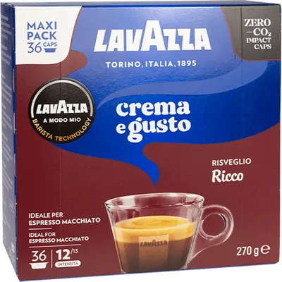 Produktbild von Modo Mio Crema&Gusto Ricco Espresso-Kapseln 36Stück - Lavazza