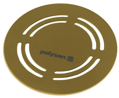 Produktbild von Polysan FLEXIA Ablaufabdeckung, rund, Gold matt