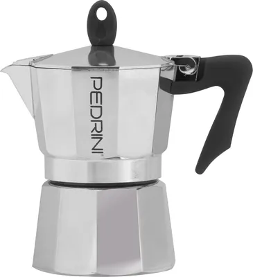 Zdjęcie produktu dla Pedrini 9083-3, Kawiarka moka, Aluminium, 3 kub., 115 mm, 115 mm, 178 mm