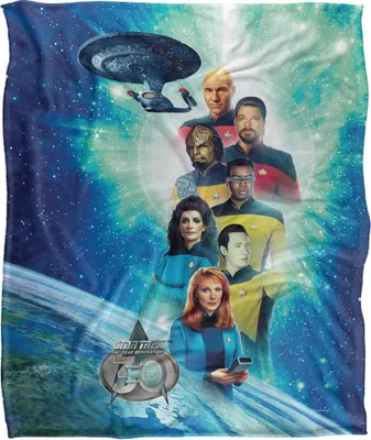 Produktbild von Star Trek - "30" Knöchelsocken Decke, Seidig, Supersoft TV23666 (Einheitsgröße) (Blau/Bunt)