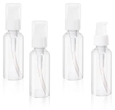 Image de Solidchoice - Coffret de 4 flacons de voyage transparents de 50 ml