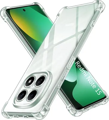 Produktbild von Hülle für Xiaomi Redmi Note 15 4G/5G - Stoßfeste Transparent Handyhülle Kratzfest Schutzhülle Ultra Dünn Phonillico®