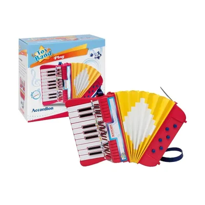 Zdjęcie produktu dla Bontempi 33 1780, Instrument muzyczny zabawka, Akordeon, 504 g, Czerwony, Biały, Żółty