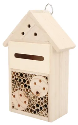 Immagine prodotto di L'arnia in legno attira più insetti impollinatori Hotel in legno per api, farfalle e coccinelle
