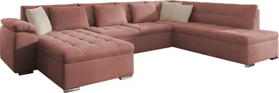 Produktbild von MIRJAN24 Ecksofa Niko Bis, Bettkasten und Schlaffunktion, Sofa, Polstergarnitur (Uttario Velvet 2955 + Uttario Velvet 2979, Seite: Links)