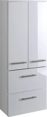 Produktbild von Midischrank Seitenschrank Hochschrank Badezimmerschrank Badschrank weiß "Parma"