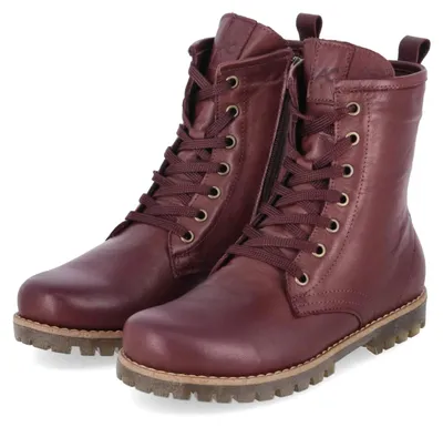 Imagen del producto de Botas de cordones para mujer, marca Andrea Conti, color marrón, material: cuero sintético (imitación de cuero), talla: 42