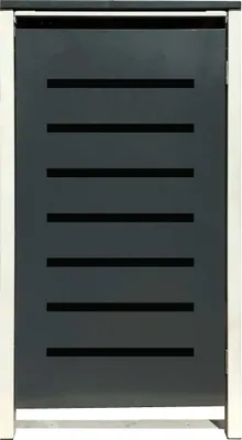 Produktbild von 1 Tailor Mülltonnenbox Basic für 120 Liter Tonne /Stanzung 6 /Anthrazit / Grau