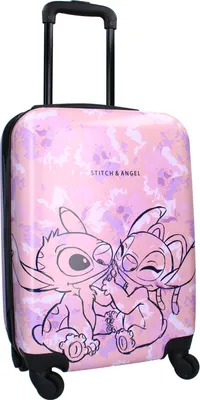 Produktbild von Disney Stitch Trolley Koffer Kinder Mädchen Kinderkoffer Trolly Reisekoffer pink