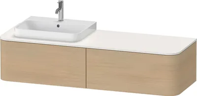 Produktbild von DURAVIT HP4944L71710010 WTU HappyD2+ wandh.,354x1600x550mm