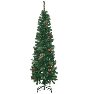 Produktbild von Künstlicher Weihnachtsbaum, Künstlicher Weihnachtsbaum, Tannenzapfen, 46 x 165 cm, Grün