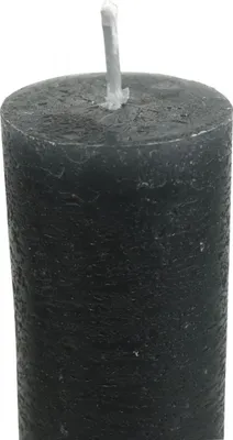 Produktbild von Stabkerzen durchgefärbt Anthrazit 34×240mm 4er Set Weihnachtsdeko Kerzen lang brennend, 4 Stück
