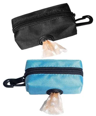 Immagine prodotto di MEISO, confezione da 2 contenitori per sacchetti per escrementi di cani, dispenser per sacchetti per rifiuti, sacchetti per escrementi per cani