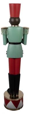 Produktbild von Clayre & Eef Weihnachtsdekorationsfigur Nussknacker 33x27x121 cm Grün Metall