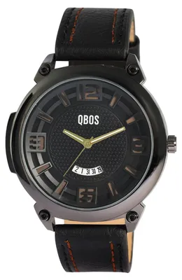 Immagine prodotto di Orologio da uomo, cinturino in materiale sintetico simile alla pelle, con indicazione della data