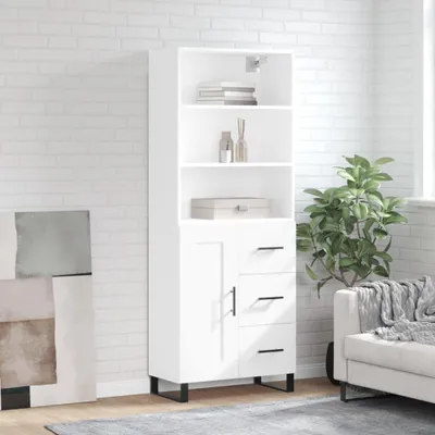 Produktbild von vidaXL Highboard Weiß 69,5x34x180 cm Holzwerkstoff
