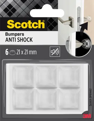Zdjęcie produktu dla Scotch SP91A62 6 kwadratowych elastycznych odbojników Scotch SP91A62