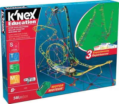 Produktbild von K'nex Bauset STEM Achterbahn - K'NEX Education Roller Coaster 546 Teile