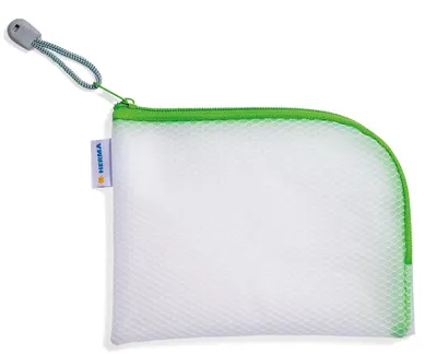 Image de HERMA 20026, pochette universelle A6, 19x14 cm, vert, avec fermeture éclair