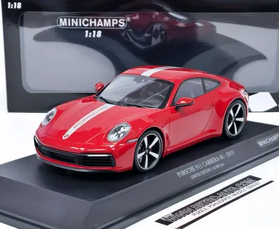 Produktbild von Porsche 911 Carrera 4S 2019 rot Modellauto 1:18 Minichamps