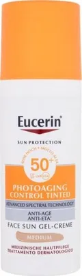 Produktbild von Eucerin Creme Eucerin Photoaging Control Anti Aging Tinted Gel Cream SPF50 Medium 50ml