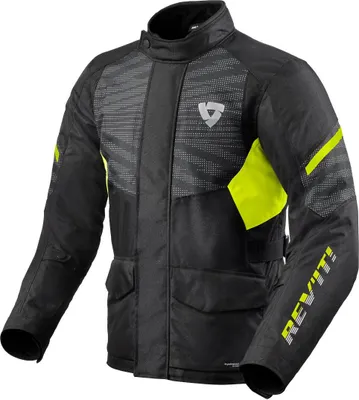 Image de Revit Duke H2O Veste textile pour moto, noir/jaune, S