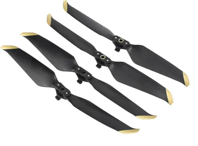 Productafbeelding van 2 stuks RC drone propellers, geluidsarm, met snelsluiting, vervanging voor DJI Air 2S/Mavic 2 (goud)