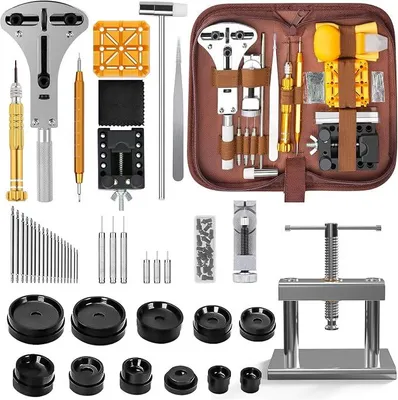 Produktbild von Uhrenwerkzeug Set, mit Größem Einstellbarem Gehäuseöffner,Uhrenarmband Entferner