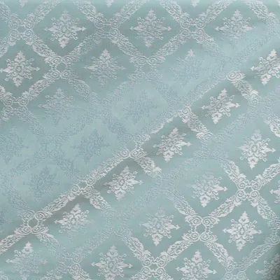 Zdjęcie produktu dla Obrus bawełniany MAYA mankiet + lamówka 140X280 miętowy DecoKing