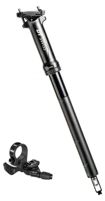 Obrázok produktu pre Dropperová sedlovka Dt Swiss D232 L1 s diaľkovým ovládaním, dĺžka 400 mm, čierna