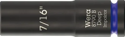 Zdjęcie produktu dla Wera 05005567001, Gniazdo udarowe, Czarny, Niebieski, 1 głowic(e), 3/8", Angielski, 7/16"