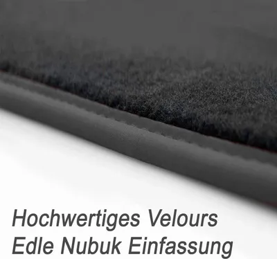 Immagine prodotto di Tappetini per la Serie 1 BMW F40 / M1 Tappetini per auto in velours premium di qualità originale in 4 pezzi, nero
