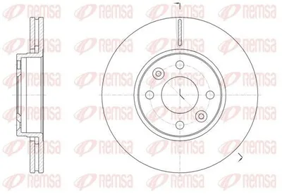 Produktbild von 2x REMSA Bremsscheibe 61474.10 vorne passend für MERCEDES-BENZ CITAN Mixto (415)