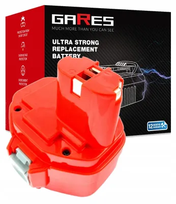 Zdjęcie produktu dla GARES Akumulator Bateria do elektronarzędzi Makita 6381D 6333DA 8280DWAE 6336DWBE | 14,4 V 3Ah | Wydajne Ogniwa High-Performance Zamiennik Premium | Wysoka Moc i Trwałość |