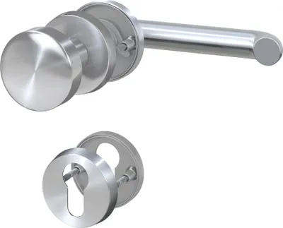 Zdjęcie produktu dla BASI – zestaw do wymiany rozety – ZB 3100 – stal szlachetna – kształt litery U – otwór: cylinder profilowy – lewy – 7306-2288