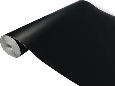 Produktbild von DecoMeister Tafelfolie selbstklebend 45x240 cm - Schiefertafel Schwarz - Kreidefolie mit Matter Oberfläche, ideal für DIY und Dekoration - Schwarze Folie selbstklebend für Möbel und Wände - Klebetafel Folie