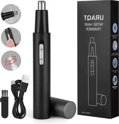Obrázok produktu pre Oorový a nosový zastrihovač – zastrihovač fúzov – odstraňovač fúzov – dvojité rotujúce čepele – 15,1 x 5,1 cm