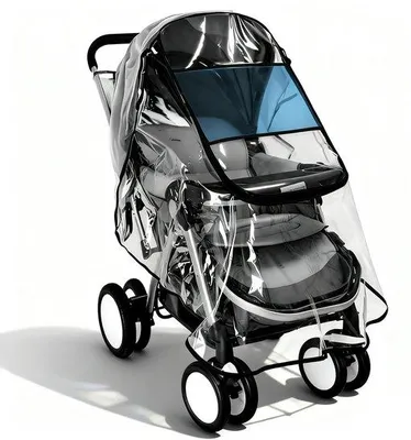 Image de Housse pour poussette avec fenêtre pour une protection optimale