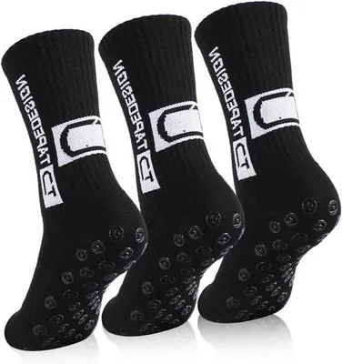 Produktbild von Fußballstollen in Schwarz für Männer und Frauen, Größe 39-46, mit Abdreibereifung für Fußball, Basketball, Laufsport, Rugby und Tennisspiel