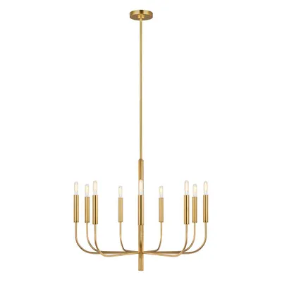 Zdjęcie produktu dla Żyrandol Brianna oksydowany mosiądz 9xE14x60W metal wym:205x76x76cm IP20 Feiss