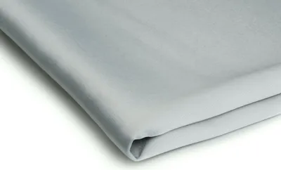 Produktbild von Satin dick mit Elasthan, Dekostoff, Hellgrau, 50 x 150 cm