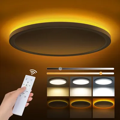Obrázok produktu pre LED stropné svietidlo Tyreses, stmievateľné, 24W, 2800 lúmenov, s diaľkovým ovládaním
