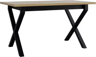 Obrázek produktu pro Rozkládací jídelní stůl 140x80 cm ALVARADO 1 - dub sonoma / černý