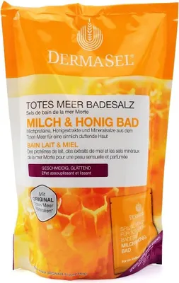 Produktbild von DERMASEL Totes Meer Badesalz+Milch&Honig SPA