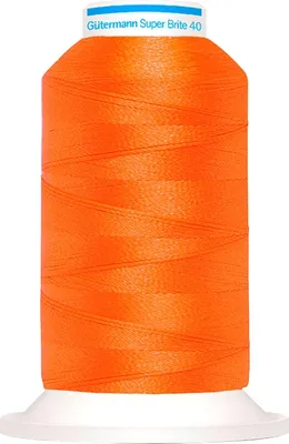 Produktbild von Gütermann Super Brite Maschinenstickfaden, 1000 m 5769 Orange