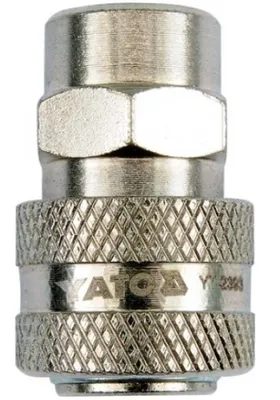 Zdjęcie produktu dla Yato YT-2394 Złączka i połączenie do maszyny pneumatycznej Gwint wewnętrzny ze stali niklowej (wewnątrz) 3/8" 1 szt