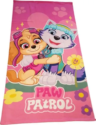 Produktbild von PAW Patrol "Skye und Everest" Strandtuch / Strandlaken / Badetuch 70 x 140cm | 100% Polyester